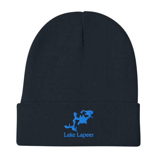 Lake Lapeer Embroidered Beanie Hat