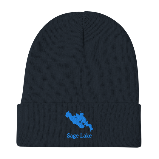 Sage Lake Embroidered Beanie Hat
