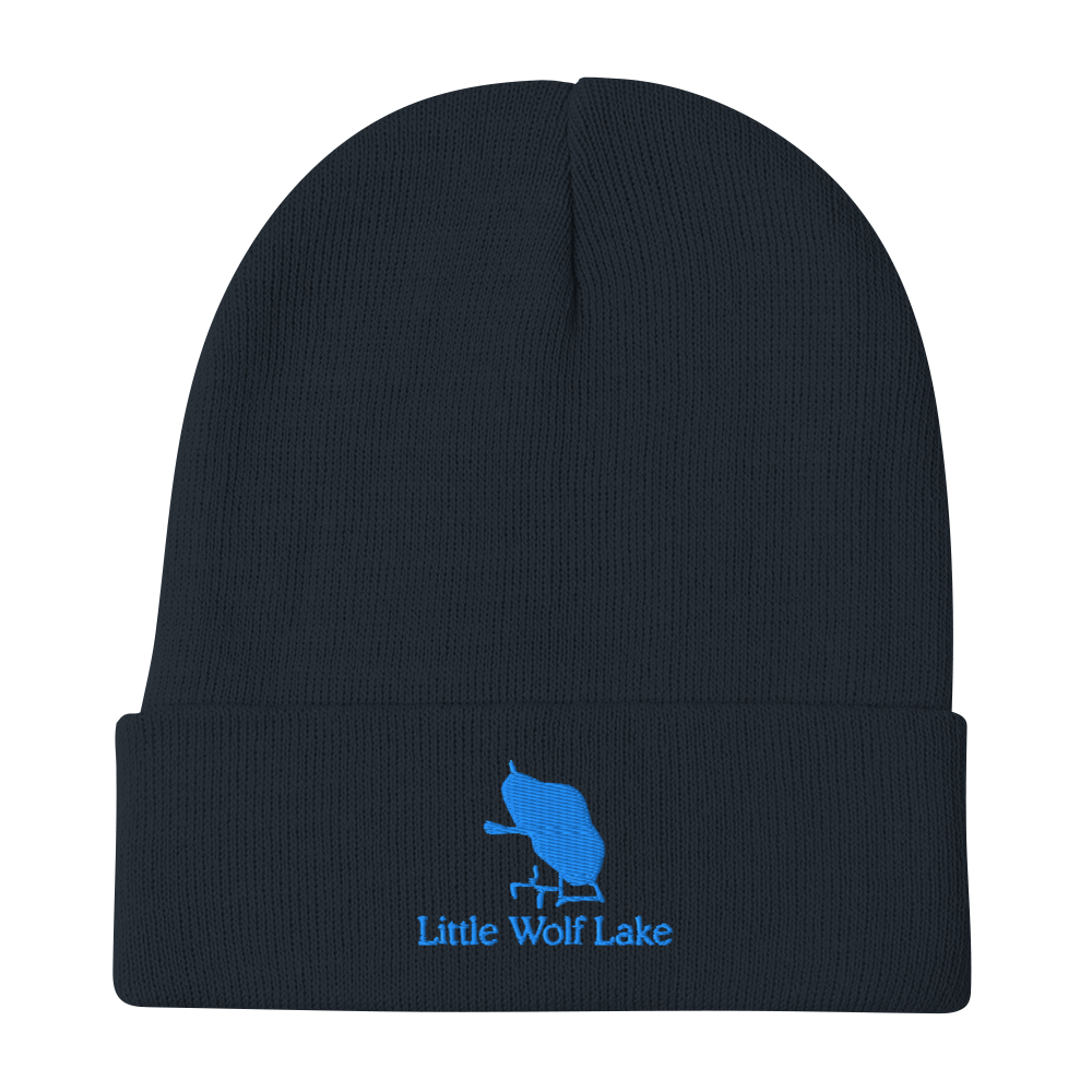 Little Wolf Lake Embroidered Beanie Hat