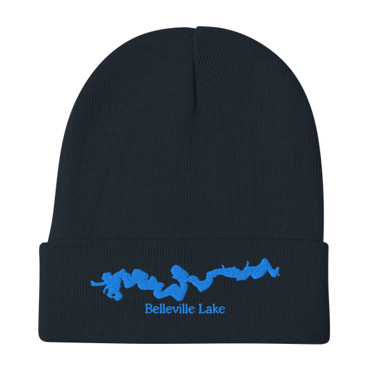 Belleville Lake Embroidered Beanie Hat