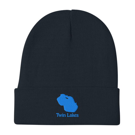 Twin Lakes Embroidered Beanie Hat