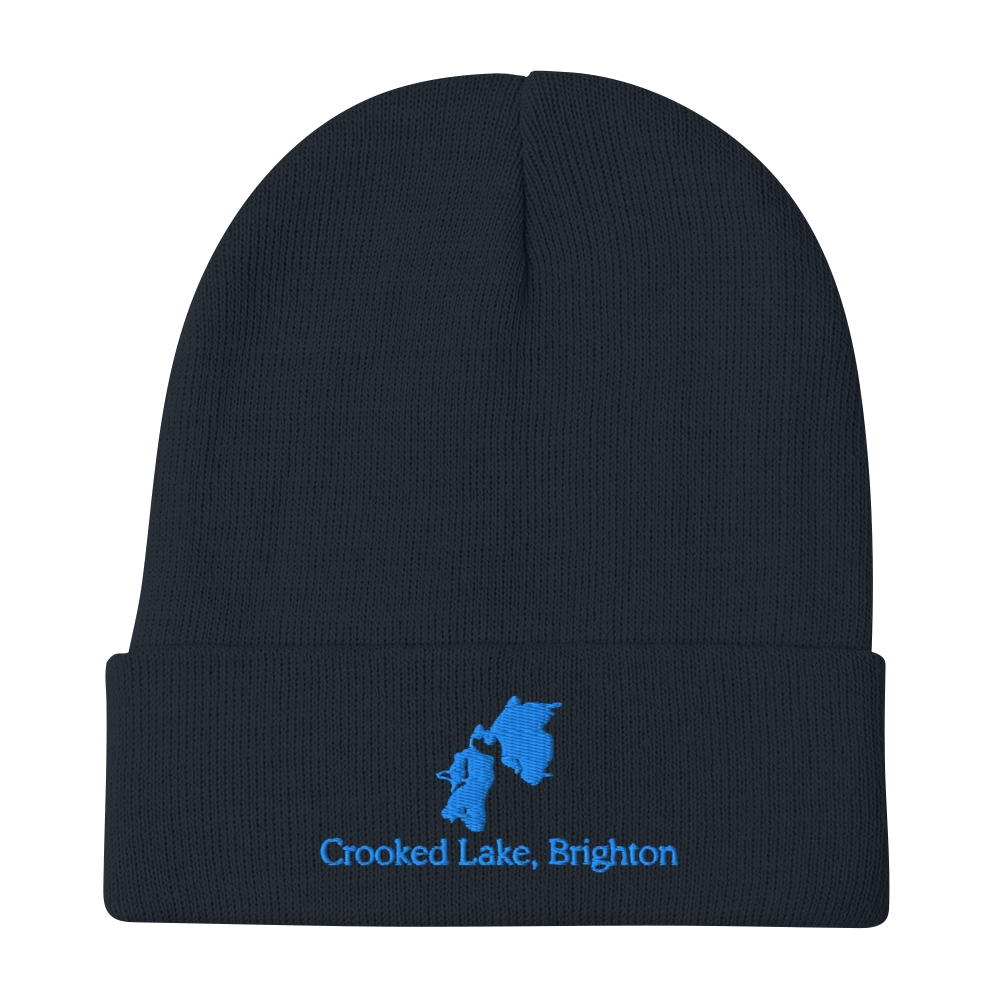 Crooked Lake, Brighton Embroidered Beanie Hat