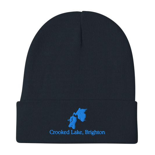 Crooked Lake, Brighton Embroidered Beanie Hat