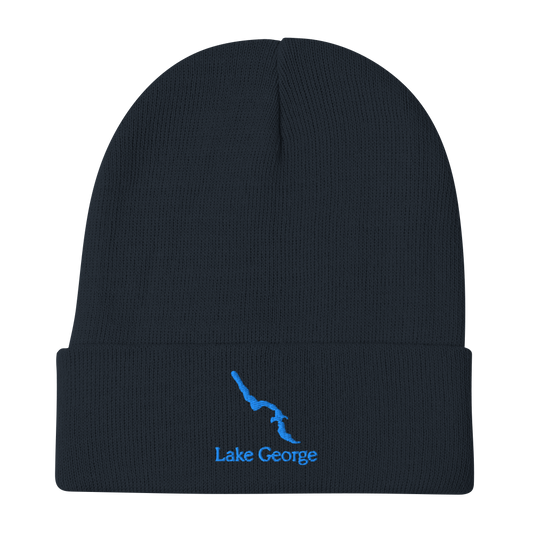 Lake George Embroidered Beanie Hat