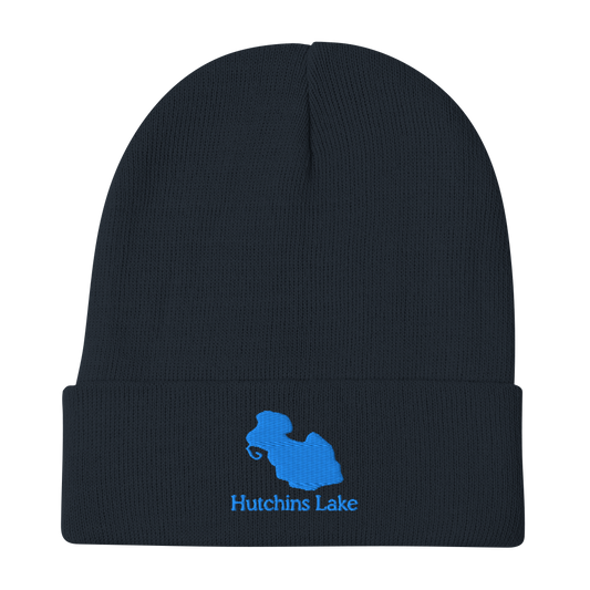 Hutchins Lake Embroidered Beanie Hat