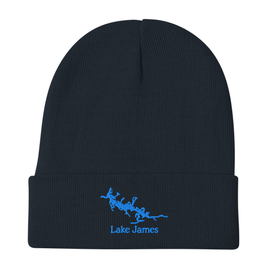 Lake James Embroidered Beanie Hat