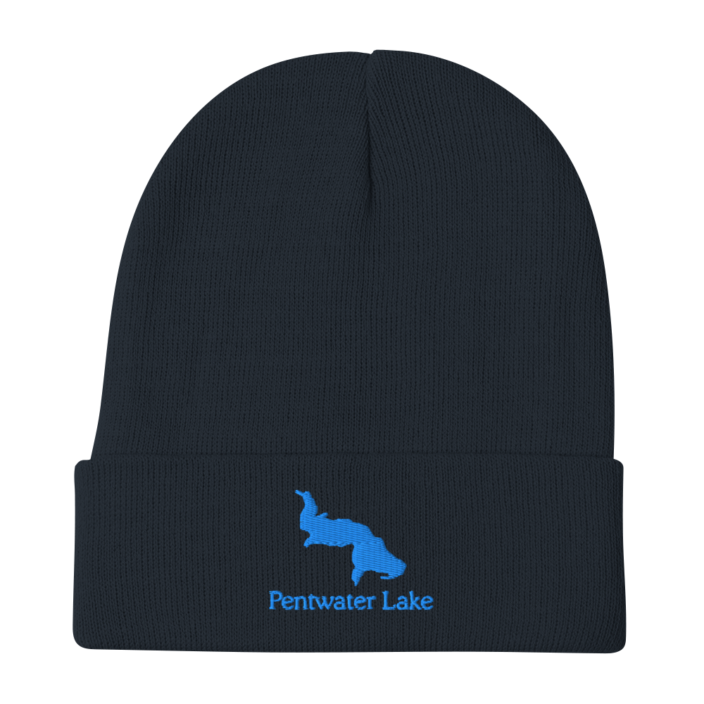 Pentwater Lake Embroidered Beanie Hat