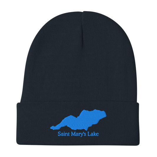 Saint Mary's Lake Embroidered Beanie Hat