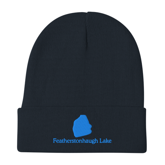 Featherstonhaugh Lake Embroidered Beanie Hat