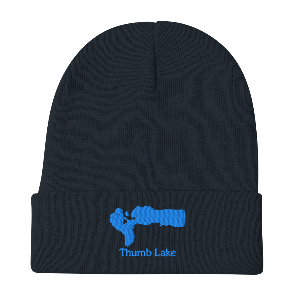 Thumb Lake Embroidered Beanie Hat