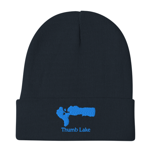 Thumb Lake Embroidered Beanie Hat