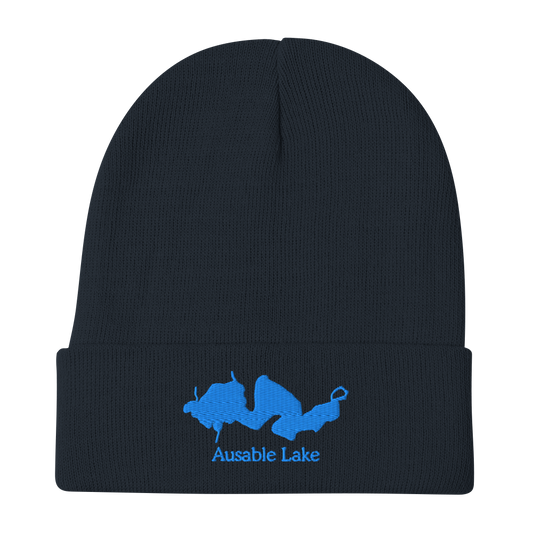 Ausable Lake Embroidered Beanie Hat