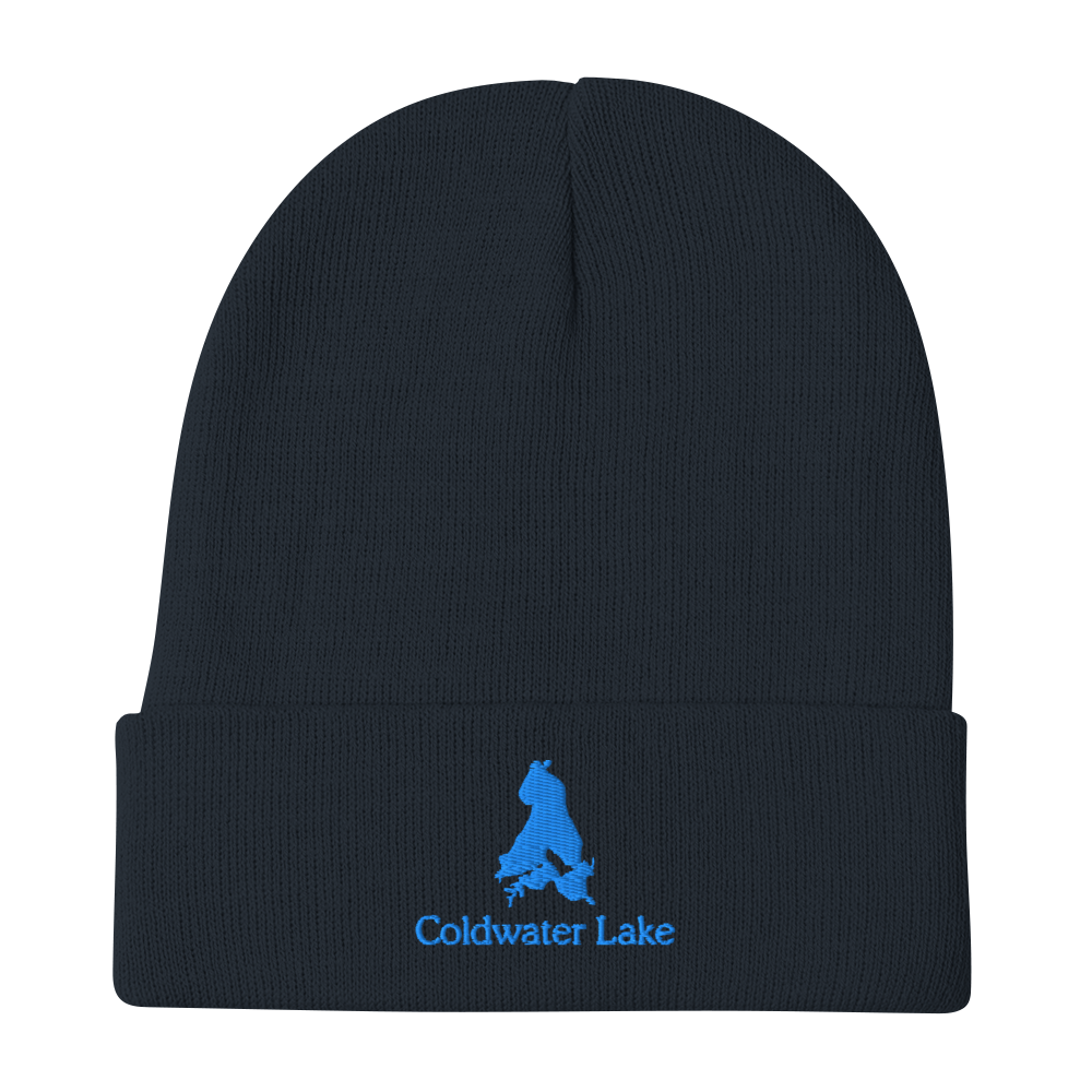 Coldwater Lake Embroidered Beanie Hat