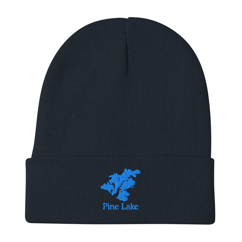 Pine Lake Embroidered Beanie Hat