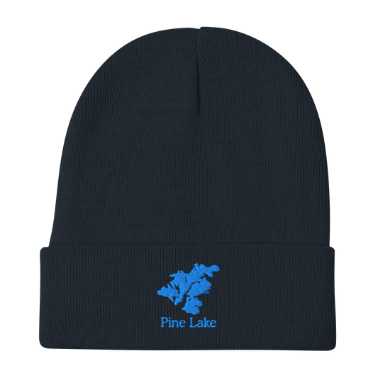 Pine Lake Embroidered Beanie Hat