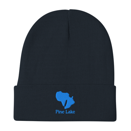 Pine Lake Embroidered Beanie Hat