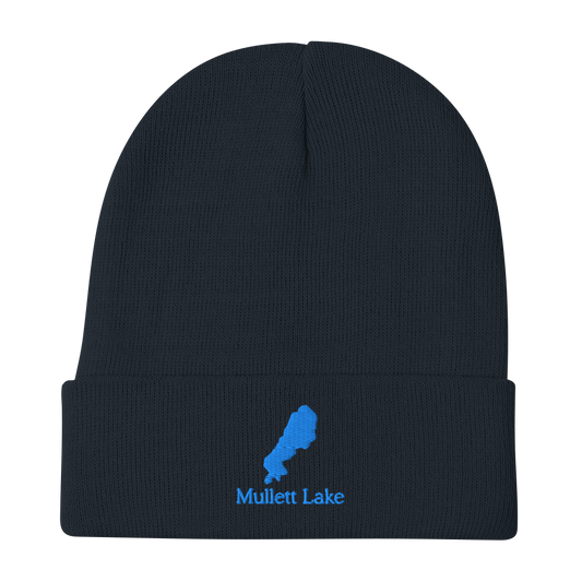 Mullett Lake Embroidered Beanie Hat