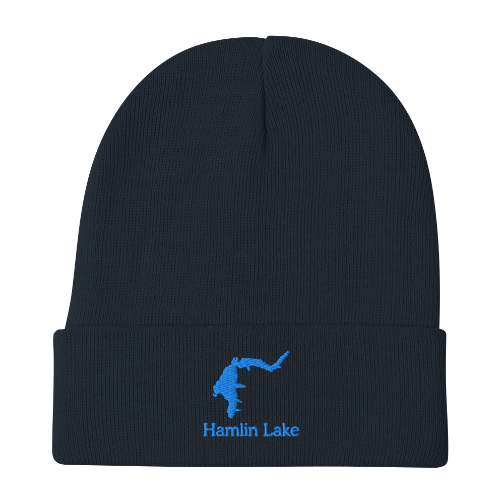 Hamlin Lake Embroidered Beanie Hat