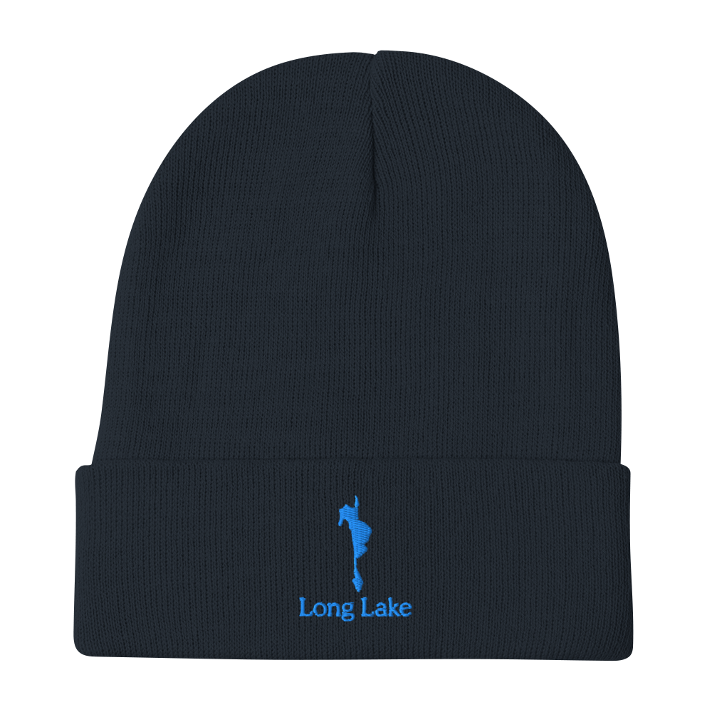 Long Lake Embroidered Beanie Hat