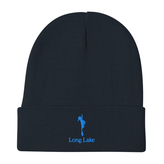 Long Lake Embroidered Beanie Hat