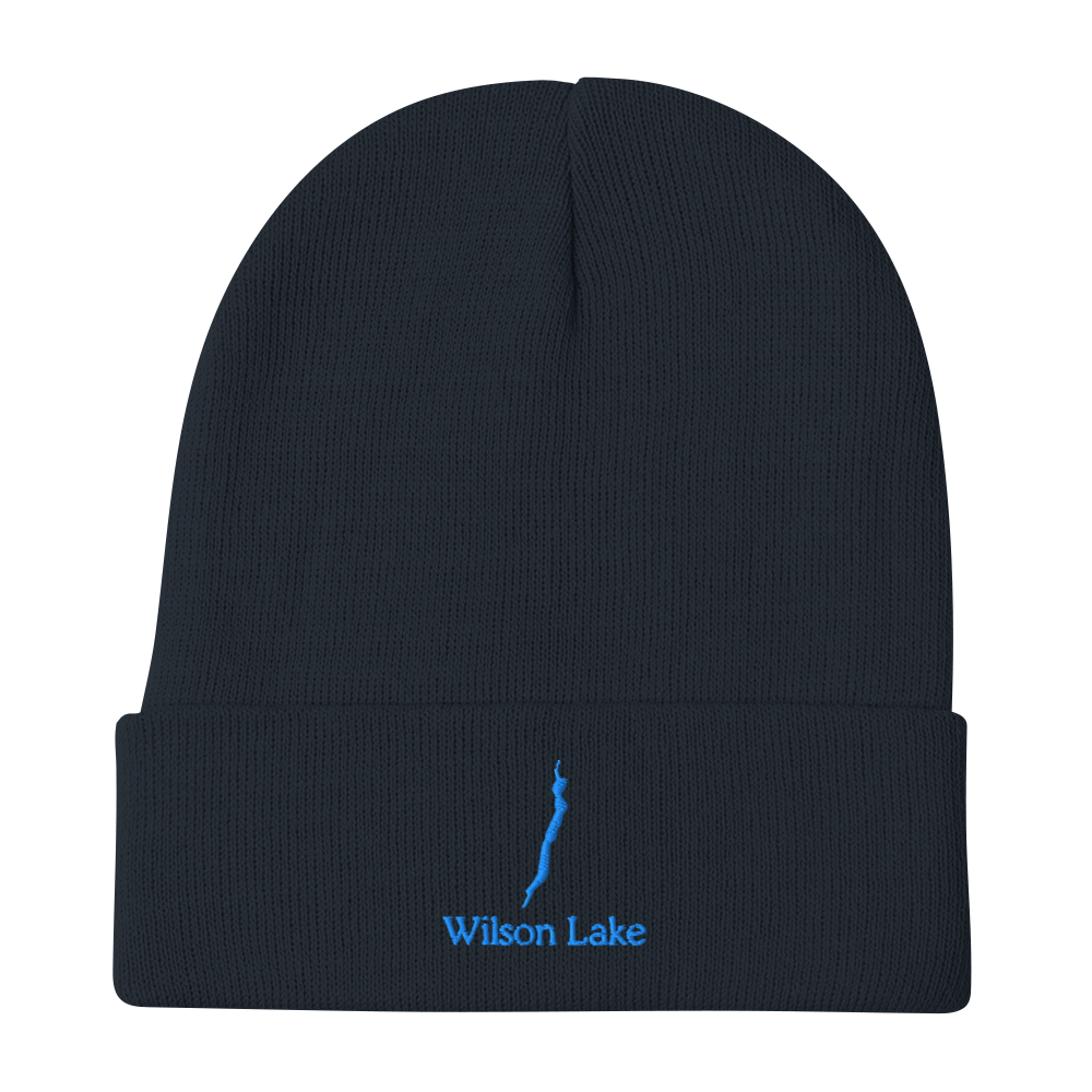 Wilson Lake Embroidered Beanie Hat