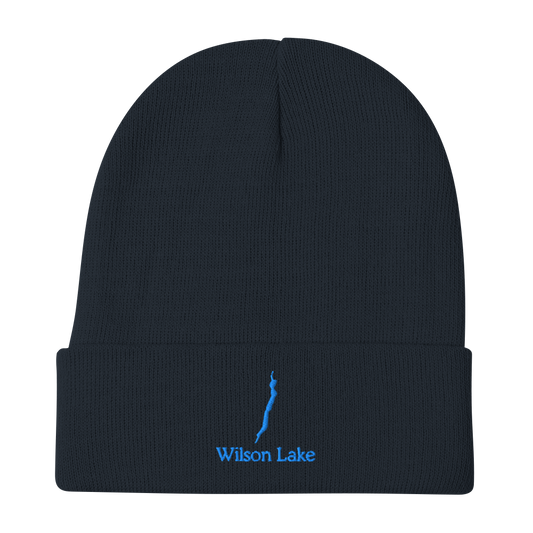 Wilson Lake Embroidered Beanie Hat