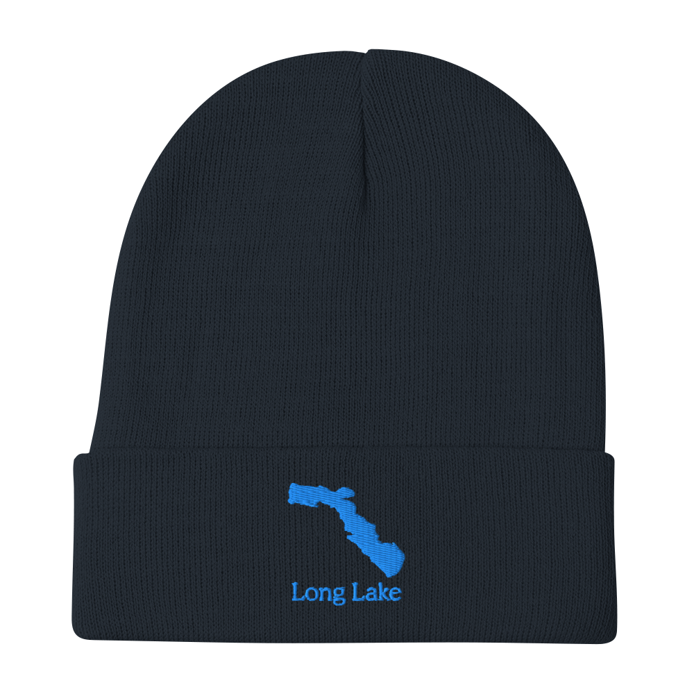 Long Lake Embroidered Beanie Hat