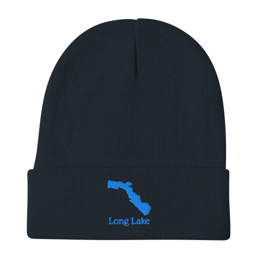 Long Lake Embroidered Beanie Hat