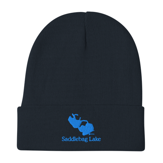 Saddlebag Lake Embroidered Beanie Hat