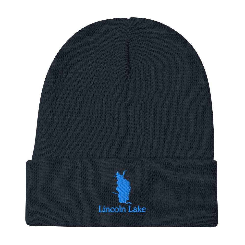 Lincoln Lake Embroidered Beanie Hat
