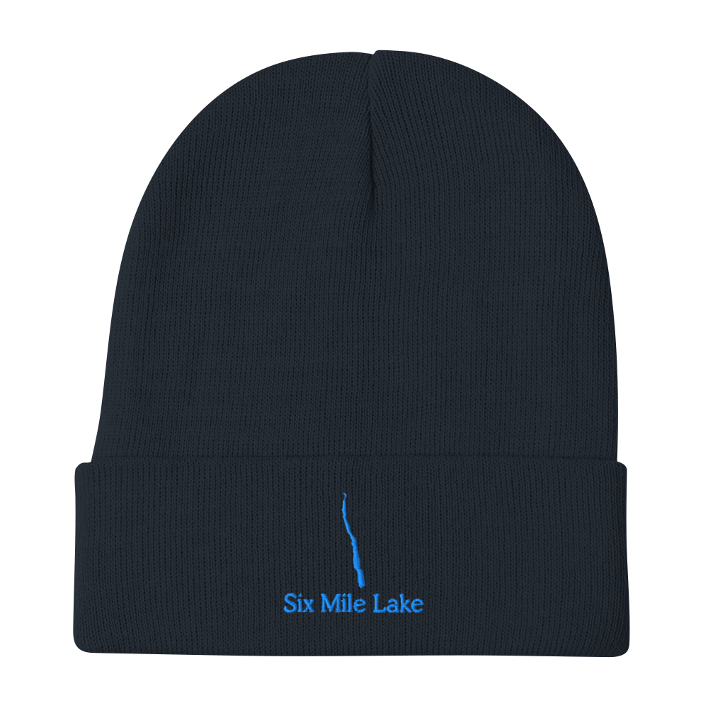 Six Mile Lake Embroidered Beanie Hat