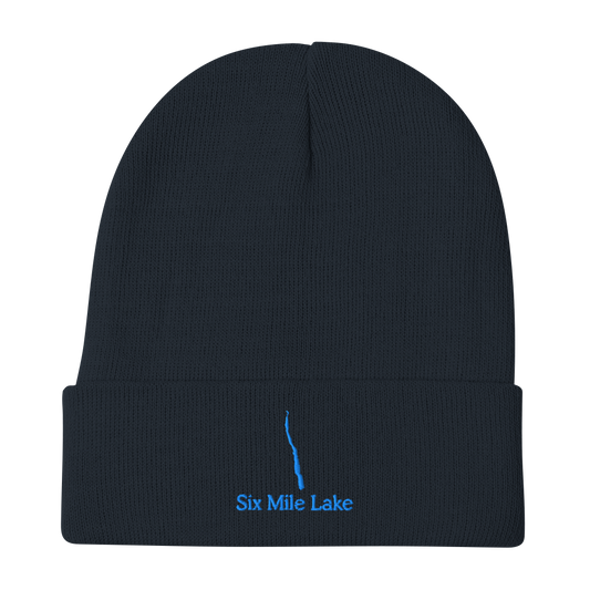 Six Mile Lake Embroidered Beanie Hat