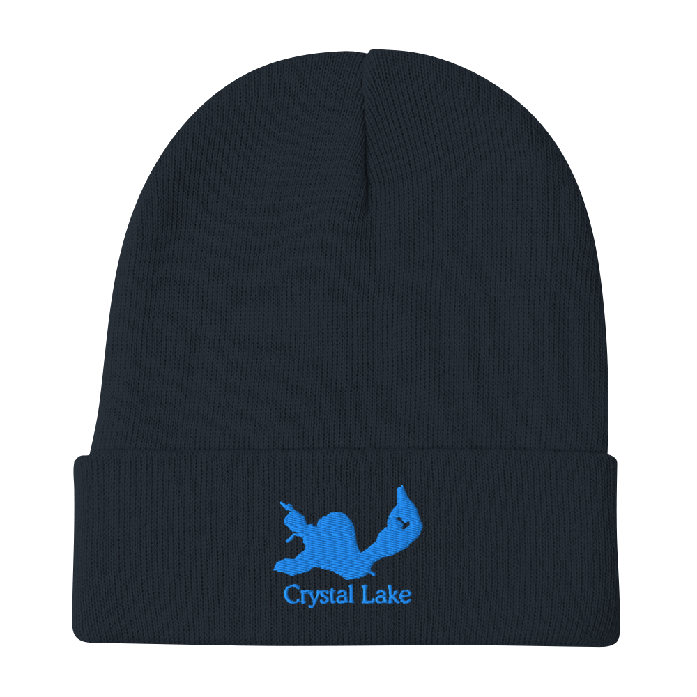Crystal Lake Embroidered Beanie Hat