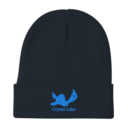 Crystal Lake Embroidered Beanie Hat