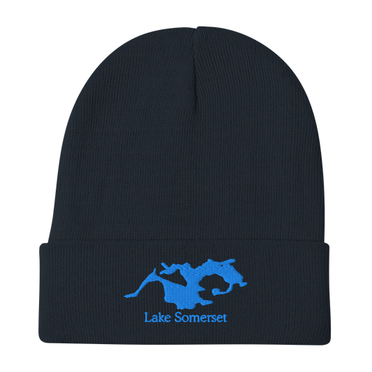Lake Somerset Embroidered Beanie Hat