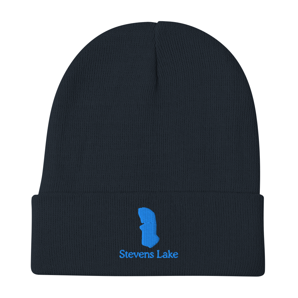Stevens Lake Embroidered Beanie Hat