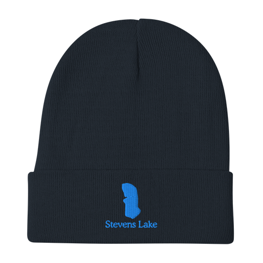 Stevens Lake Embroidered Beanie Hat