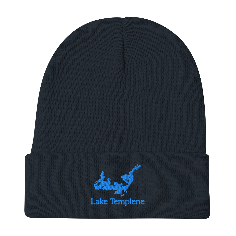 Lake Templene Embroidered Beanie Hat