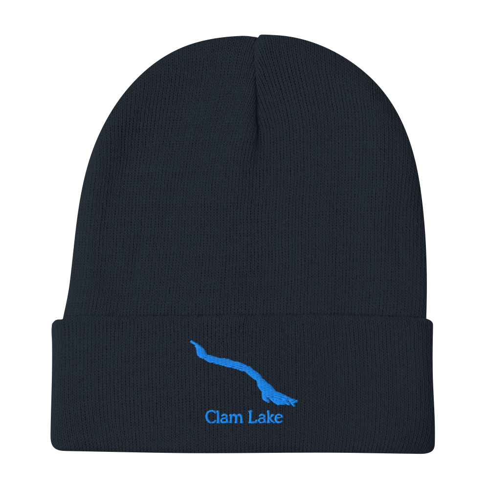 Clam Lake Embroidered Beanie Hat