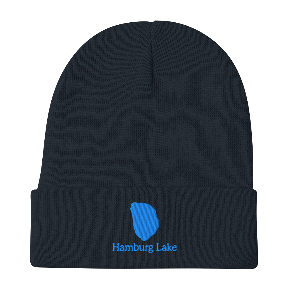 Hamburg Lake Embroidered Beanie Hat