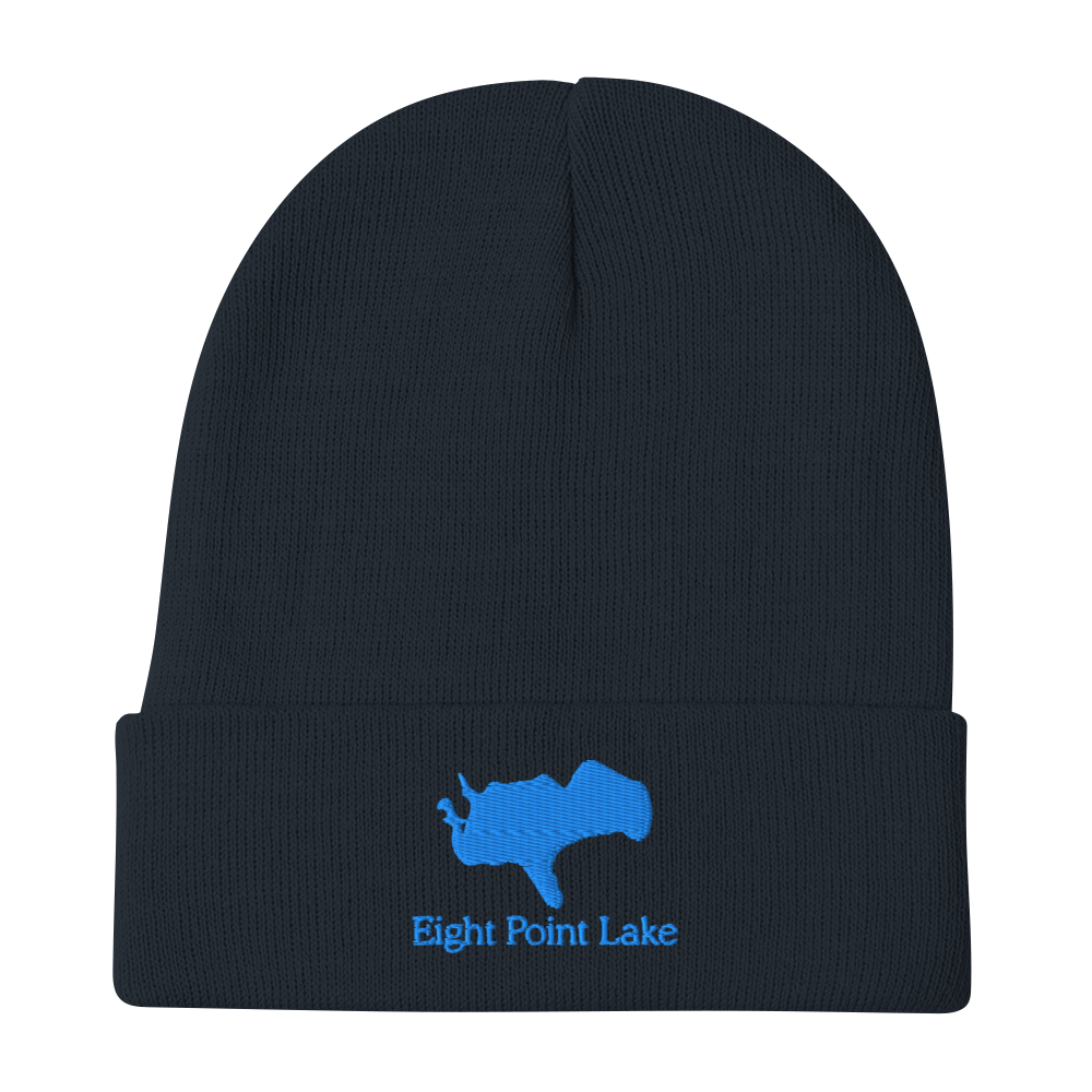 Eight Point Lake Embroidered Beanie Hat
