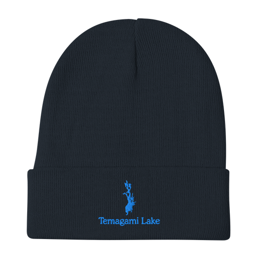 Temagami Lake Embroidered Beanie Hat