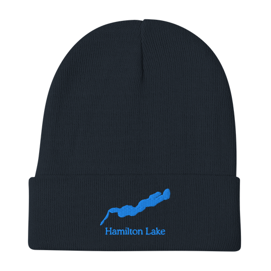 Hamilton Lake Embroidered Beanie Hat