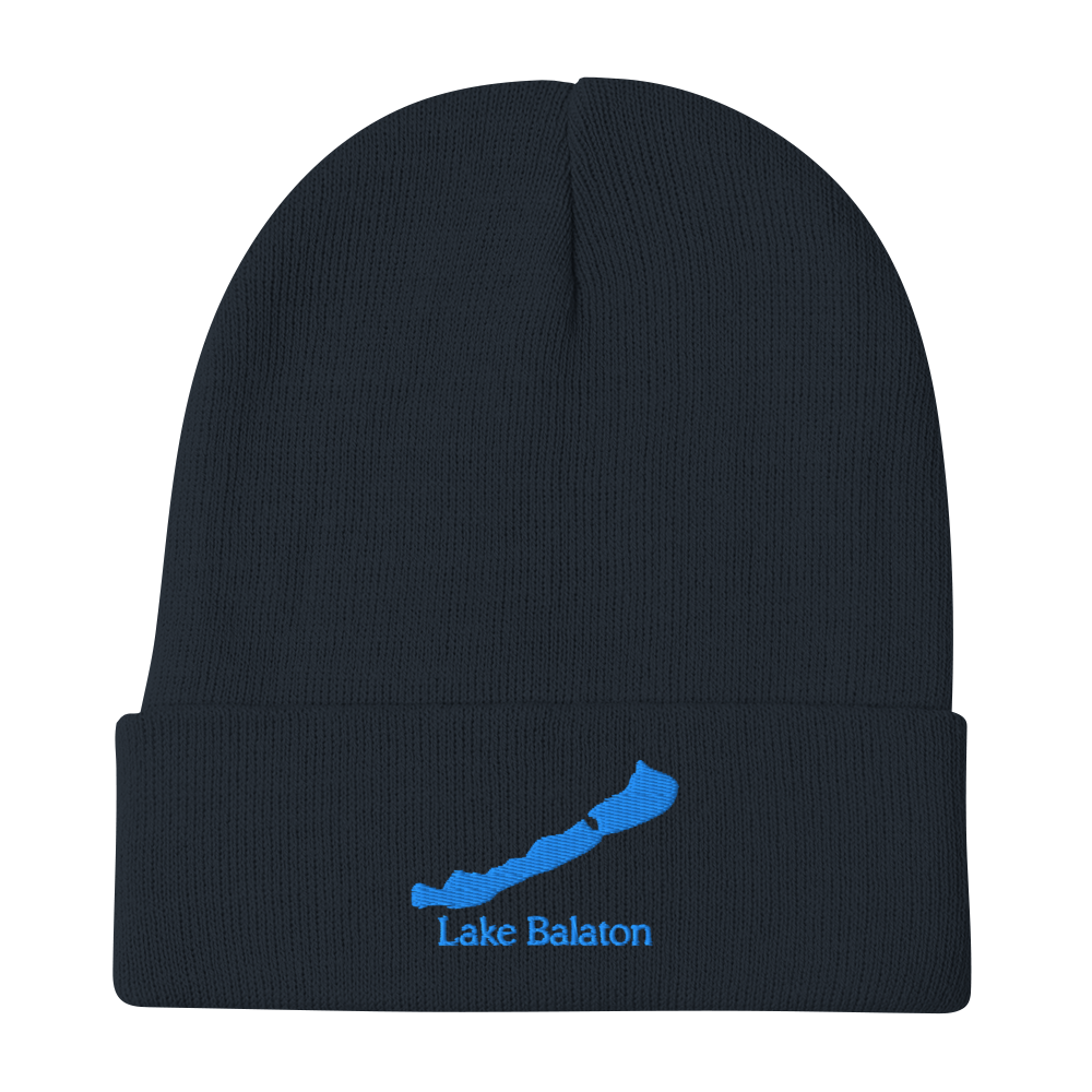 Lake Balaton Embroidered Beanie Hat