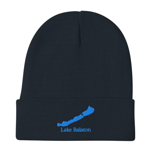 Lake Balaton Embroidered Beanie Hat