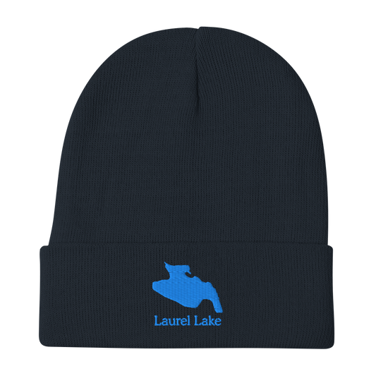 Laurel Lake Embroidered Beanie Hat