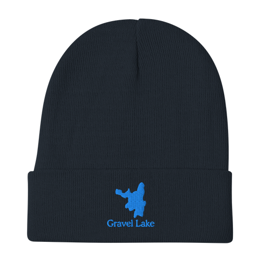 Gravel Lake Embroidered Beanie Hat
