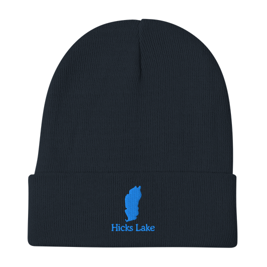 Hicks Lake Embroidered Beanie Hat