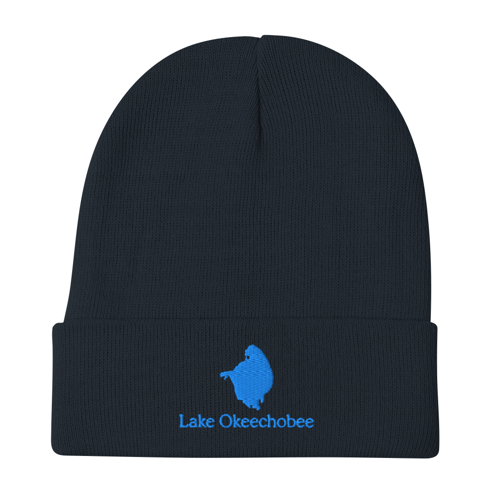 Lake Okeechobee Embroidered Beanie Hat