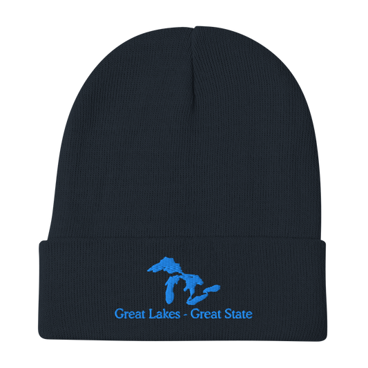 Great Lakes - Great State Embroidered Beanie Hat